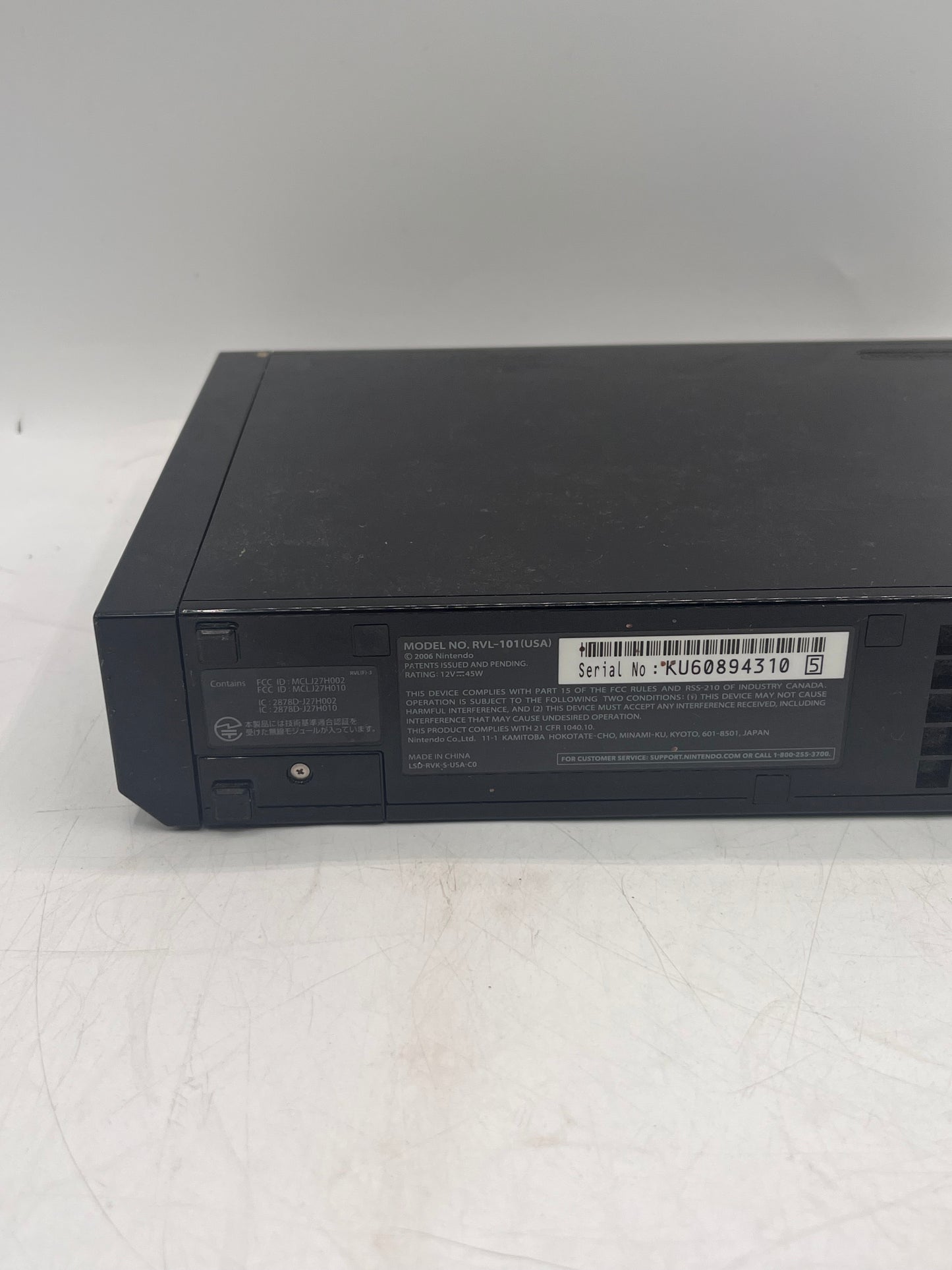 Nintendo Wii Black RVL-101 Console Tested & Working