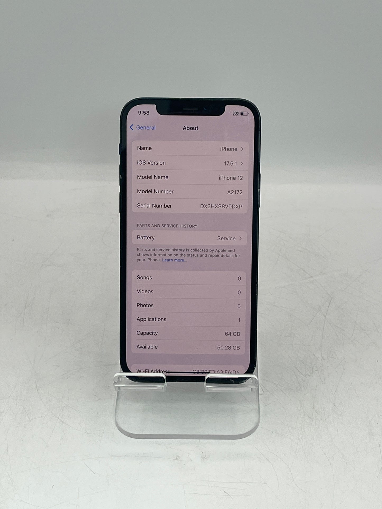 Apple iPhone 12 – 64GB A2172 MGFL3LL/A Blue – T-Mobile Only