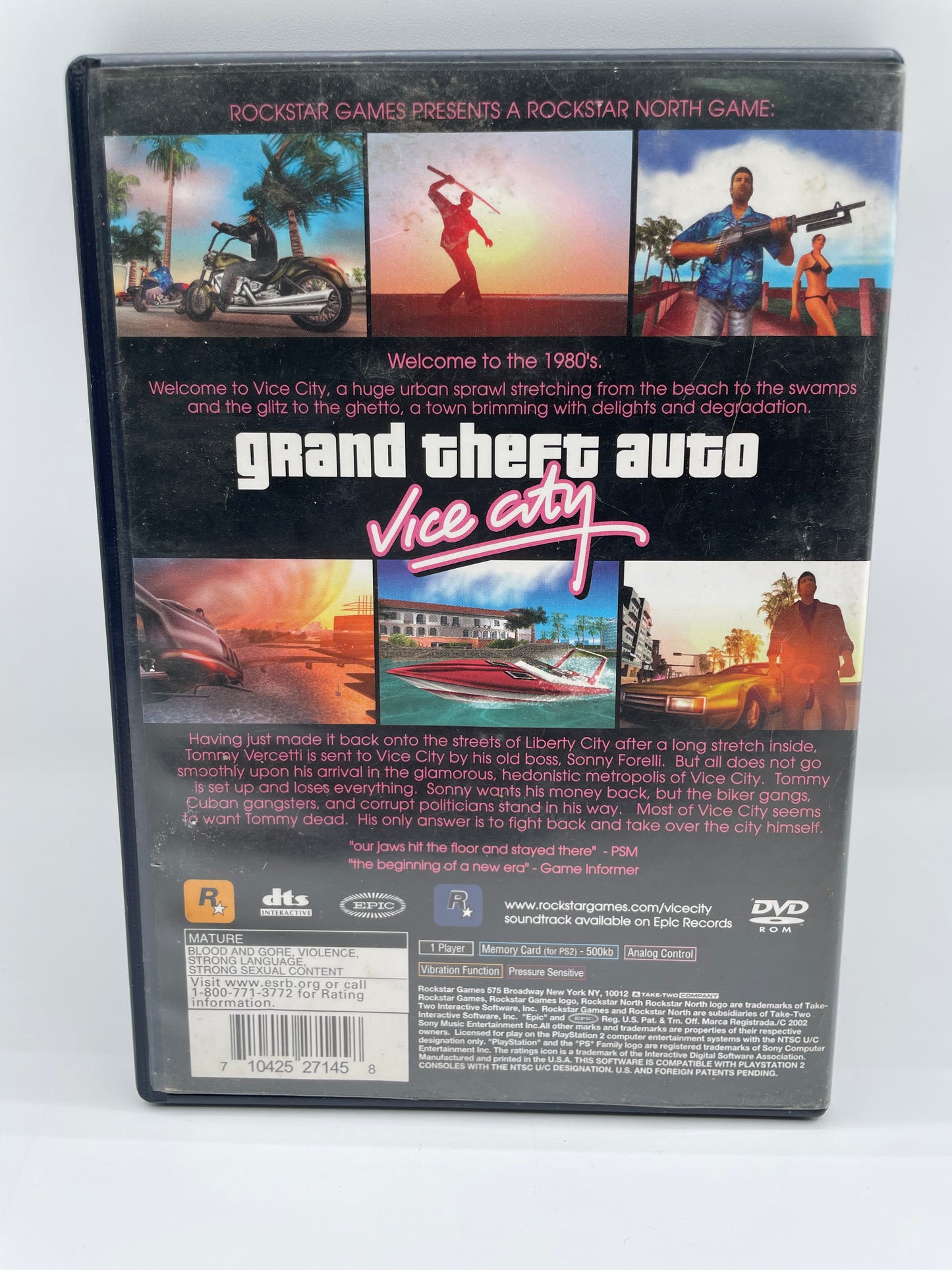 Grand Theft Auto Vice City (PS2) - Used with Box - Free Shipping