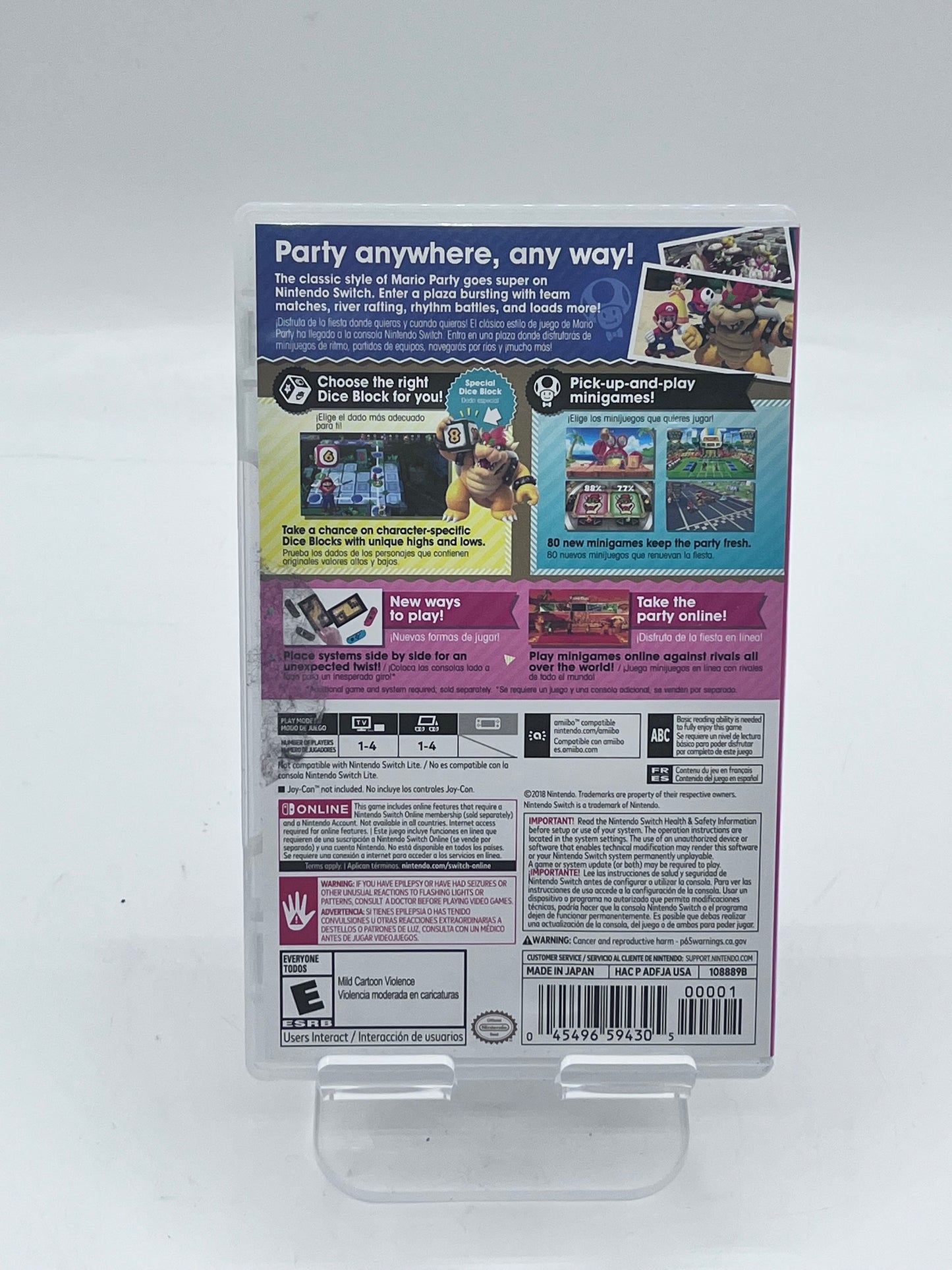 Super Mario Party (Nintendo Switch, 2018) Tested Free Shipping