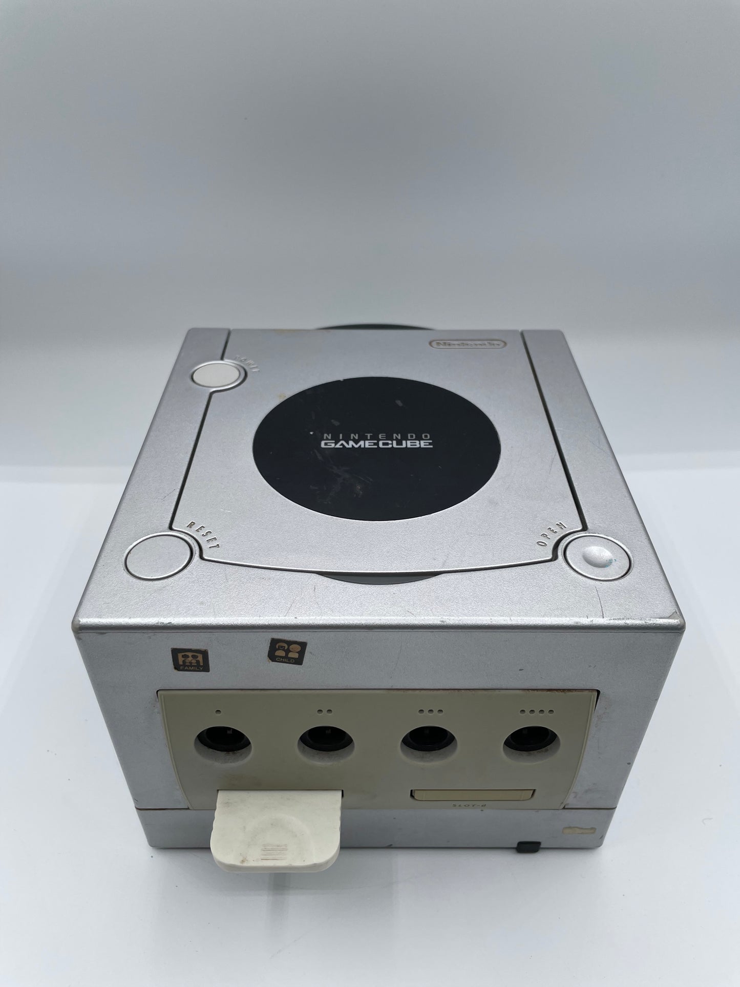 Nintendo GameCube (DOL-001) 2001 Silver For Parts Free Shipping!
