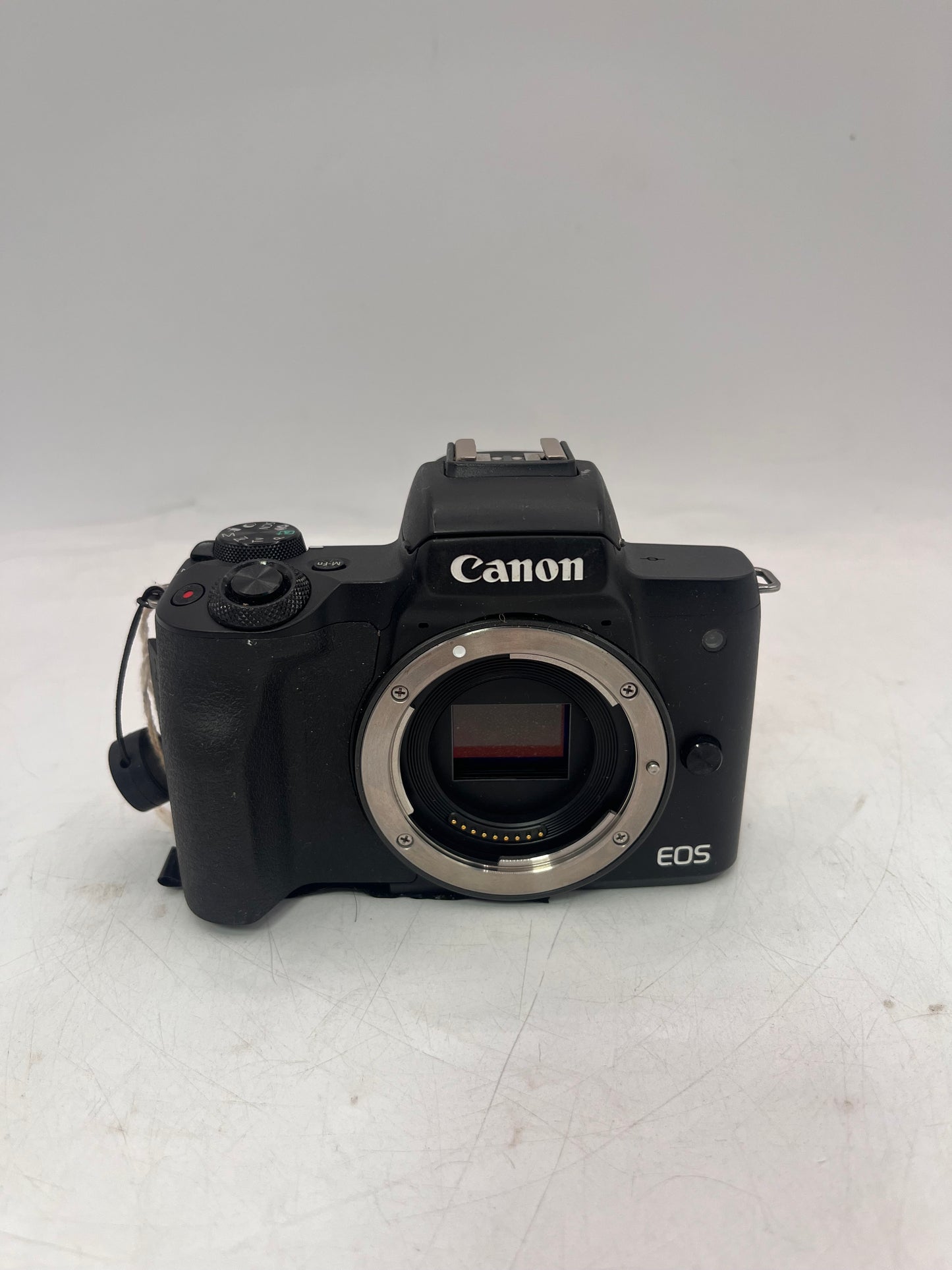 Canon EOS M50 Digital Camera Black Broken w/ Battery & Wrist Strap