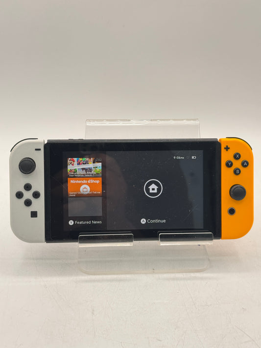 Nintendo Switch (HAC-001-01) Console 32GB Orange/ White Tested Free Shipping