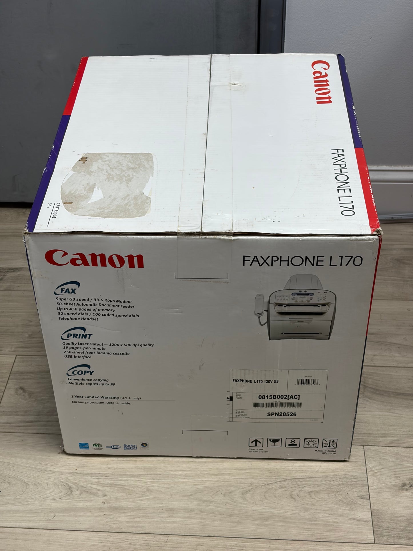 Canon L170 Faxphone All-In-One Laser Printer - New In Box SEALED