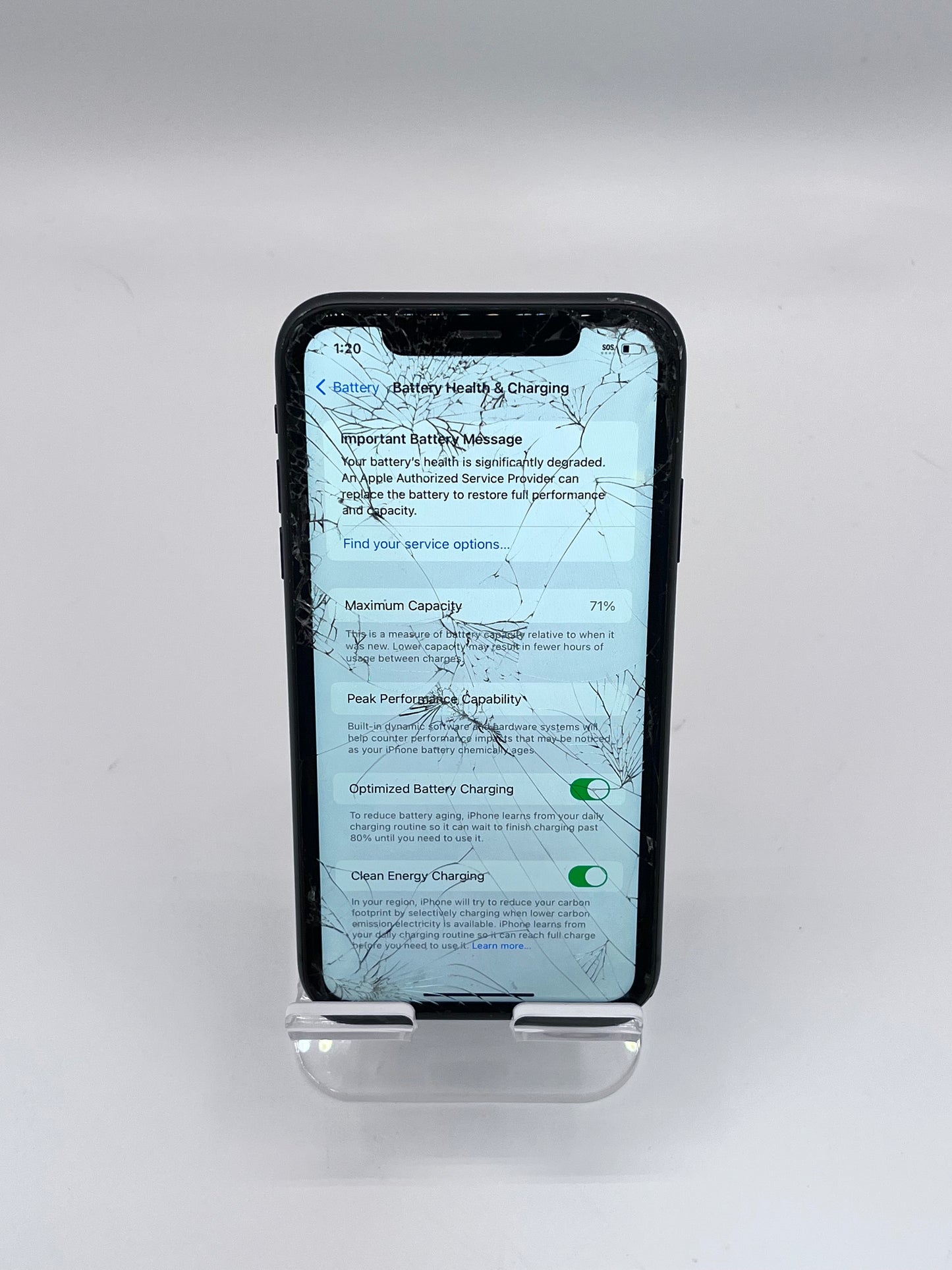 Apple iPhone 11 MWJE2LL/A A2111 64GB Unlocked - Black READ