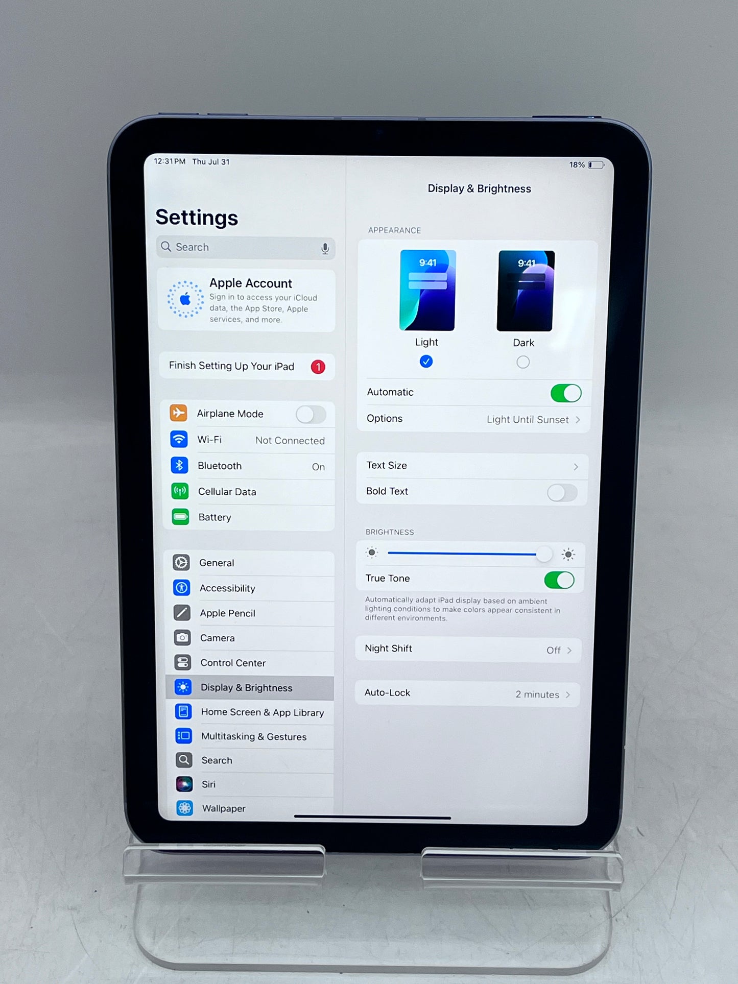 Apple iPad Mini (6th Gen) 64GB A2568 MK8E3LL/A Wi-Fi + 5G - Blue