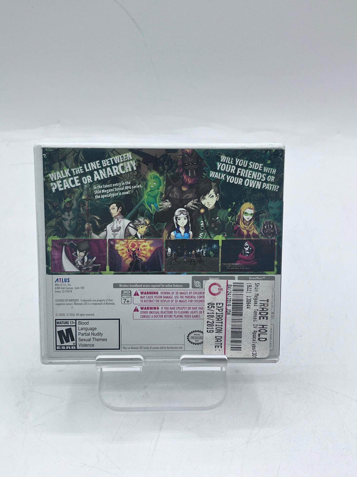 Nintendo 3DS Shin Megami Tensei IV Apocalypse Video Game