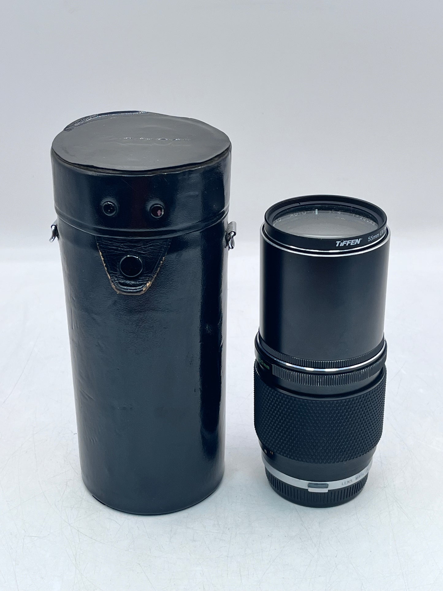 Olympus OM-System Zuiko Auto-T 200mm f/4 Camera Lens - Black