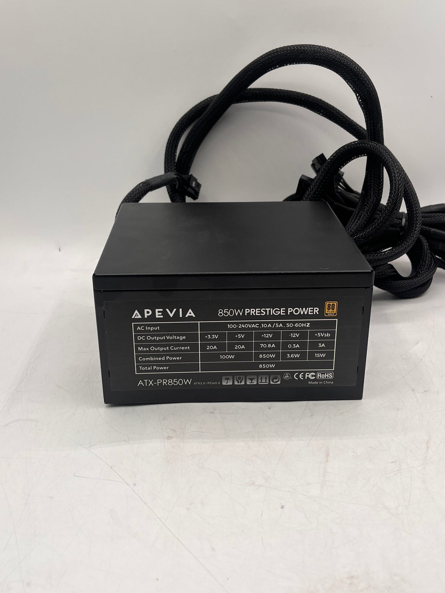 Apevia 850W ATX-PR850W Prestige 80+ Gold ATX Gaming Power Supply