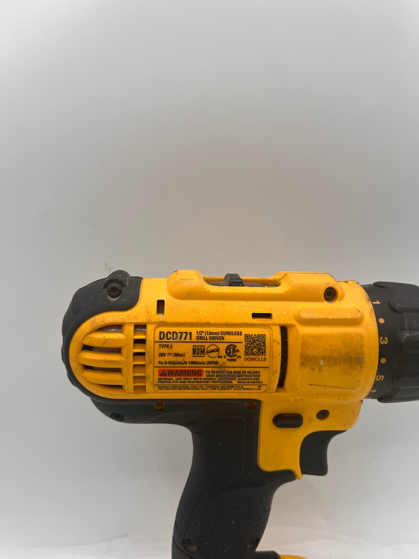 DEWALT DCD771 1/2" Cordless Drill Driver 20V with Battery