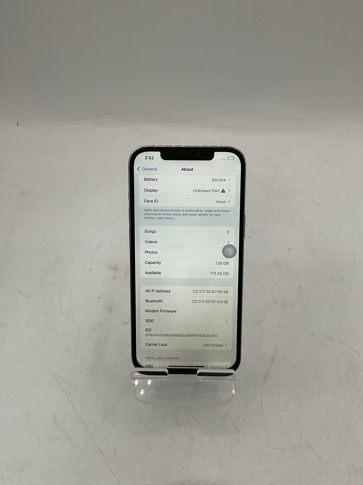 T-Mobile Apple iPhone 12 Pro Max MG8Y3LL/A A2342 128GB White READ
