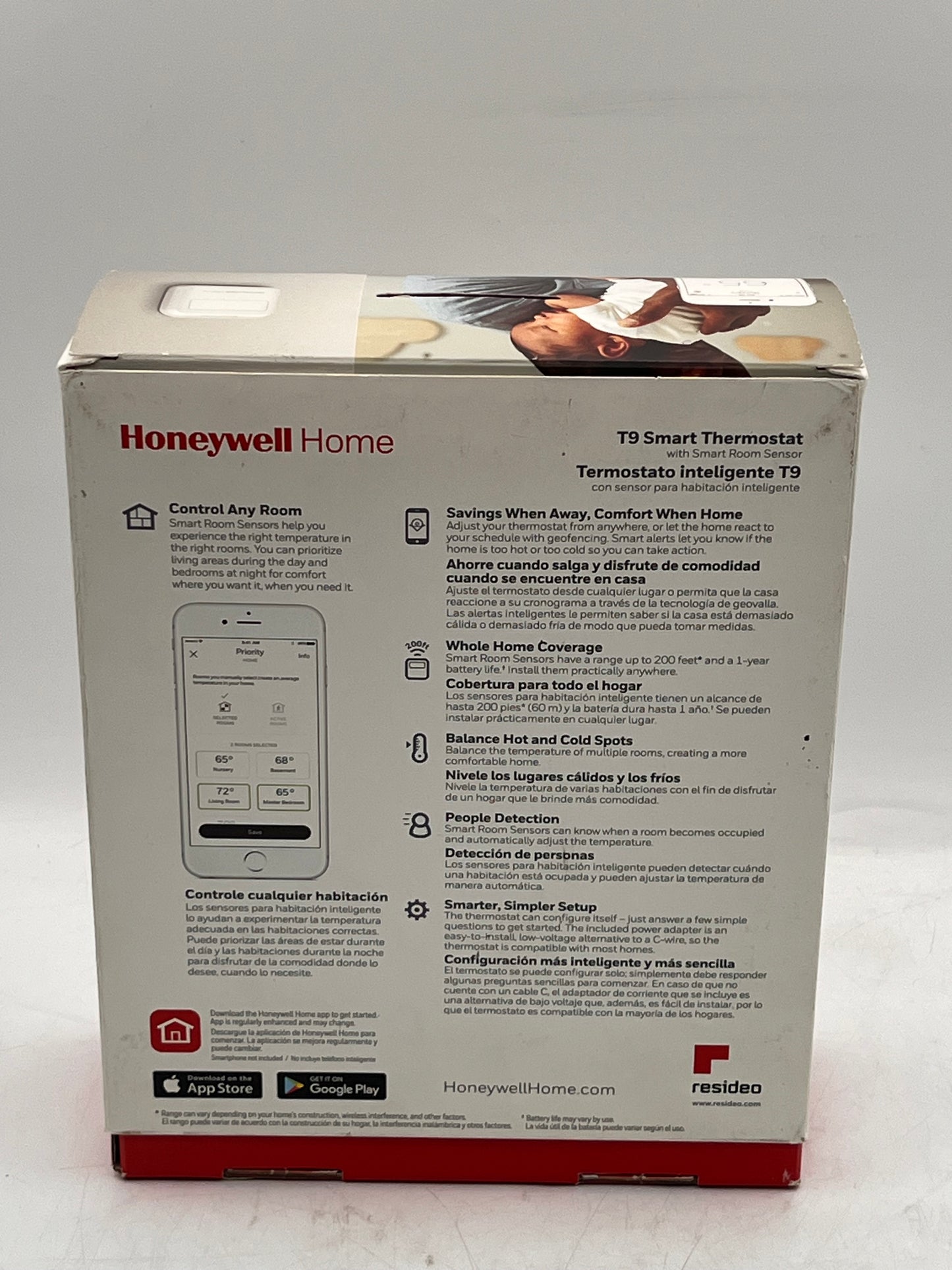 HONEYWELL HOME T9 Smart Thermostat White