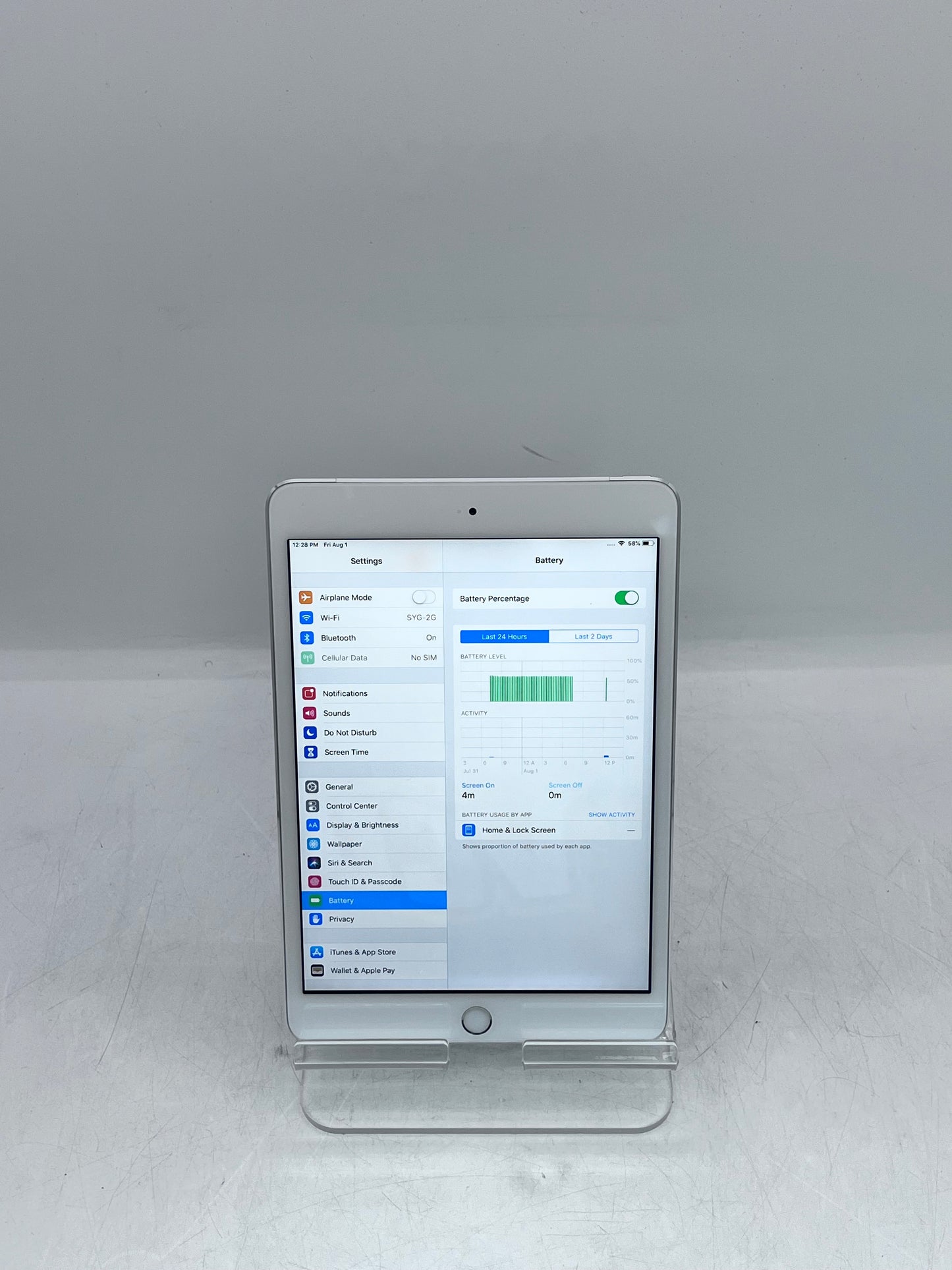 Apple iPad Mini (3rd Gen) A1600 MH3F2LL/A 64GB, Wi-Fi + 4G - Silver