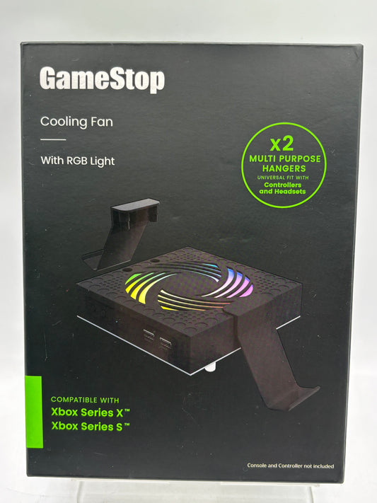 GameStop Xbox Series X/S Cooling Fan with RGB Light, Black; NEW (FREE SHIPPING)