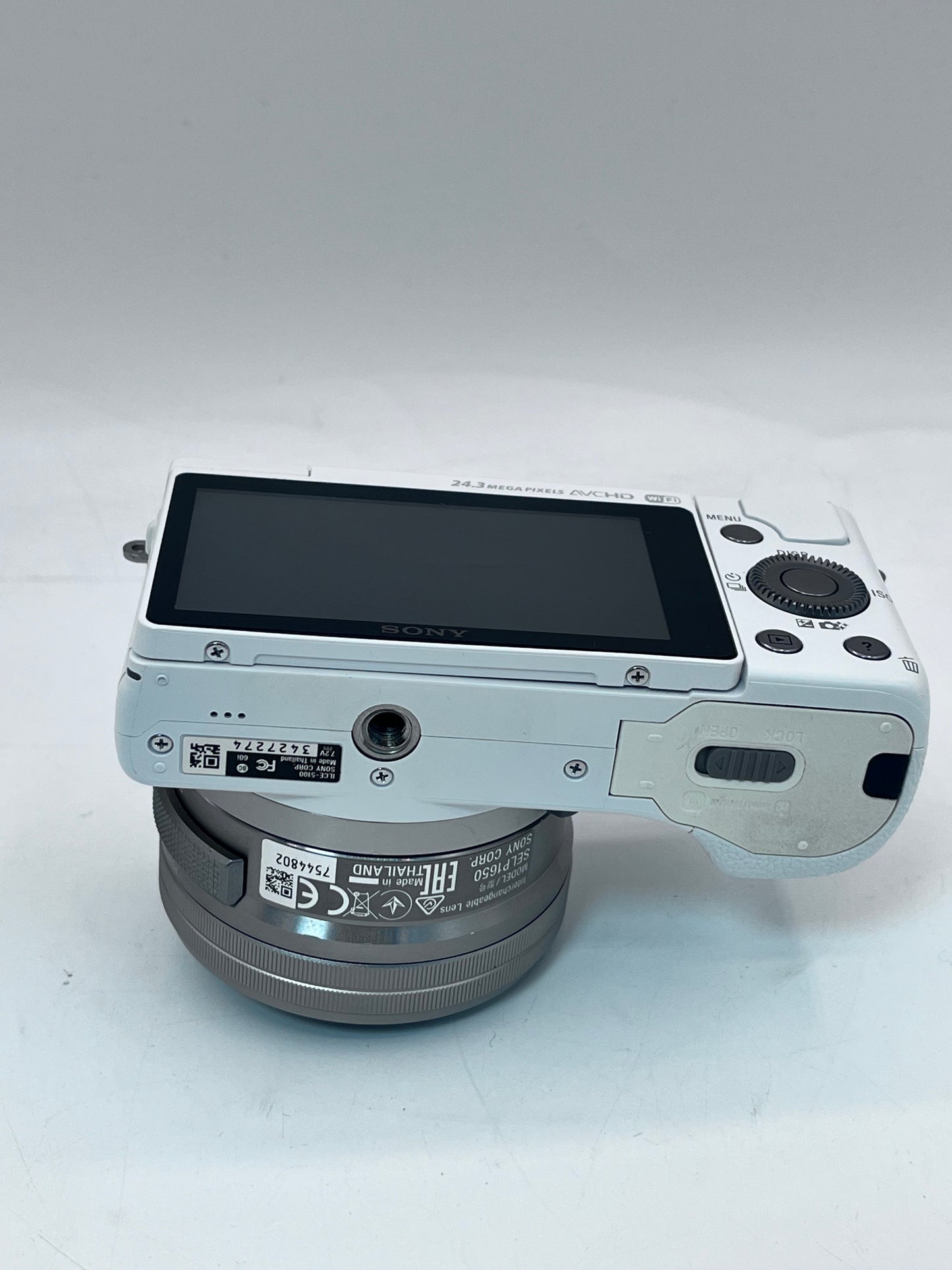 Sony Alpha a5100 24MP Mirrorless Digital Camera White w/ 16-50mm Lens Free Shipping
