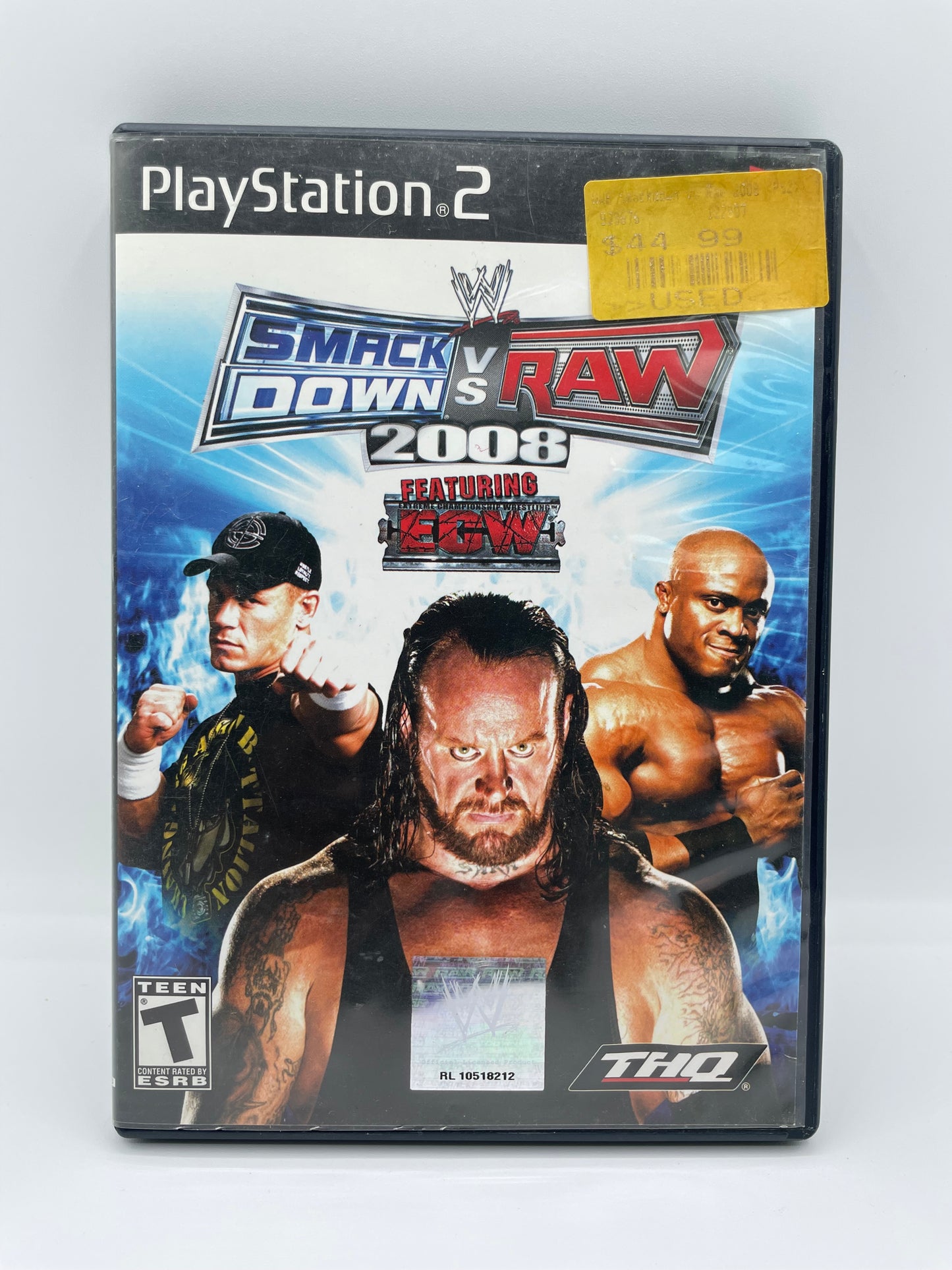PlayStation 2 WWE Smackdown vs. Raw 2008 - Used with Box - Great Condition