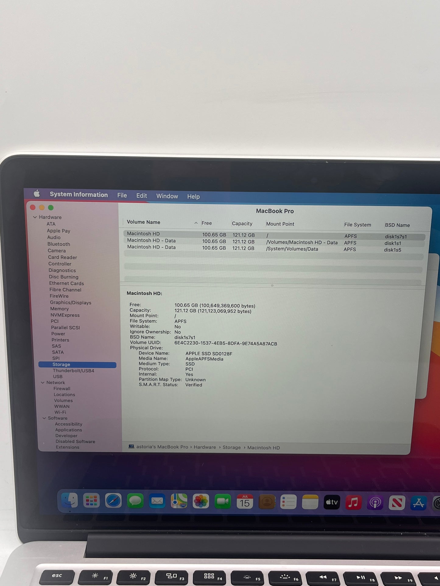 2014 Apple MacBook Pro 13" A1502 Core i5 8GB 128GB Silver