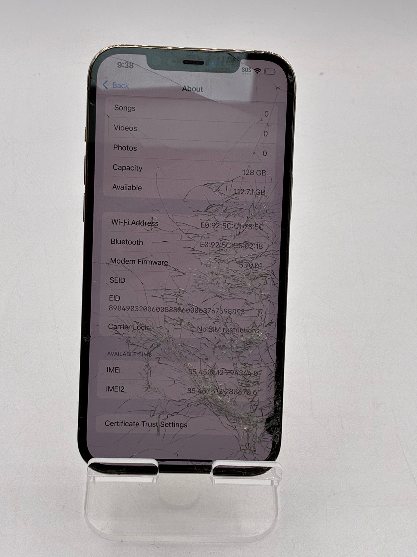 Apple iPhone 12 Pro Max 6.7 inch 128GB Rose Gold Unlocked
