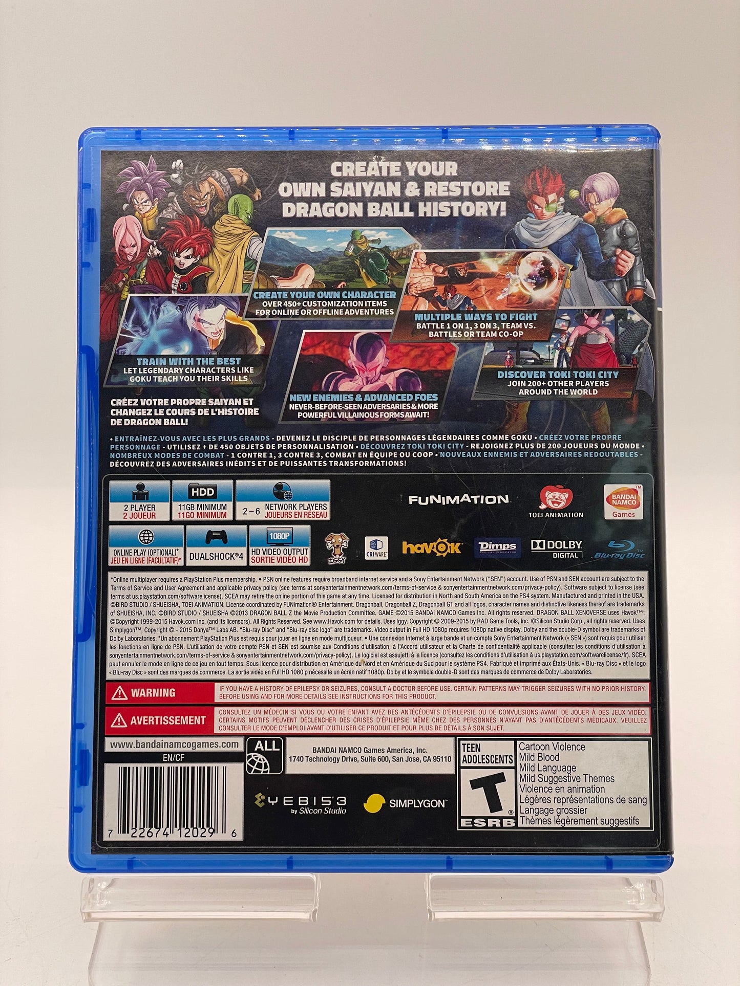 Dragon Ball XenoVerse (Sony PlayStation 4, 2015)