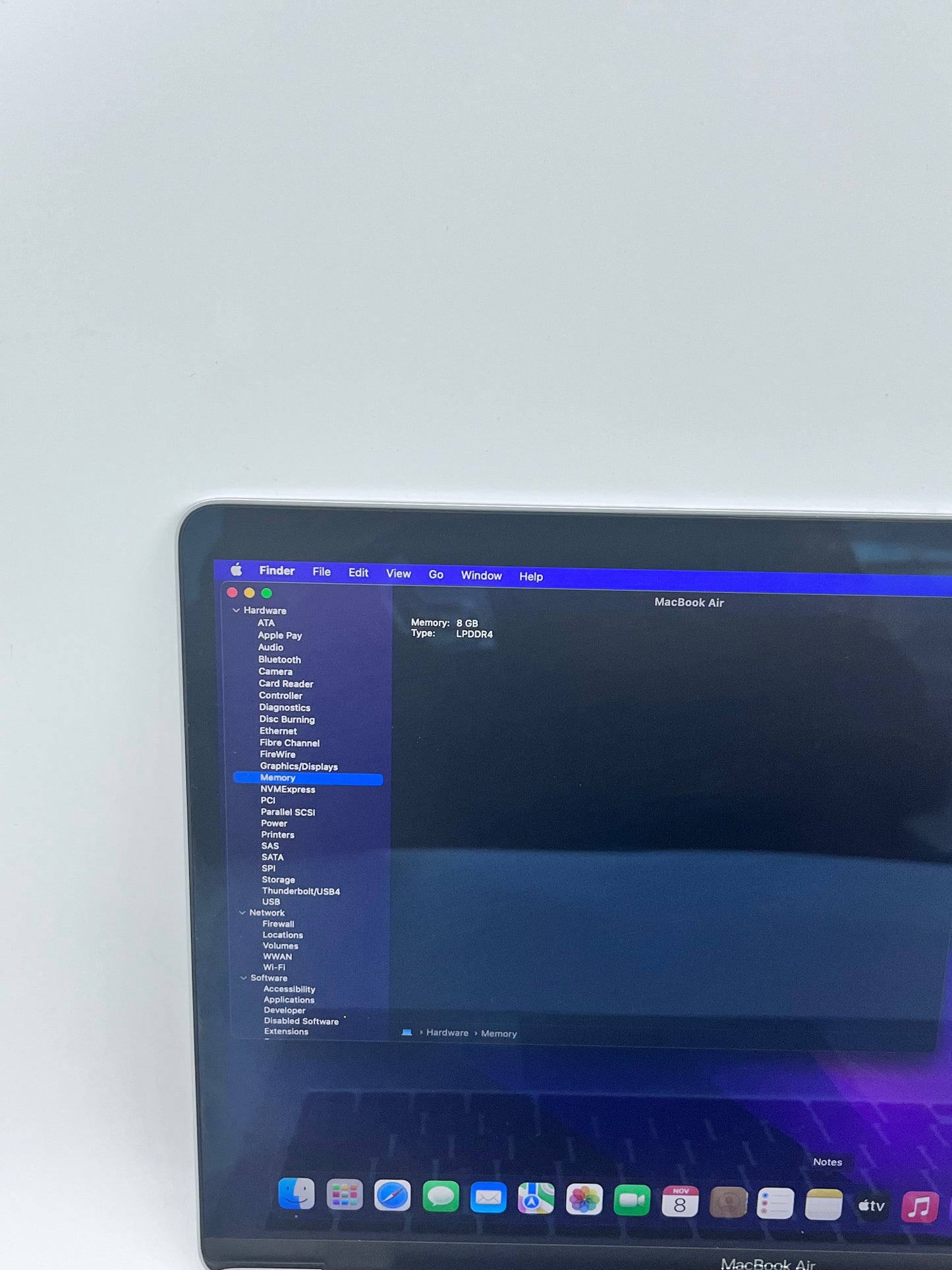 2020 Apple MacBook Air 13.3" M1 7C 8GB 256GB A2337 REMOTELY MANAGED BYPASSED