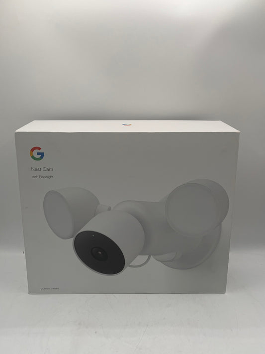 Google Nest Cam with Floodlight Outdoor Security Camera - White