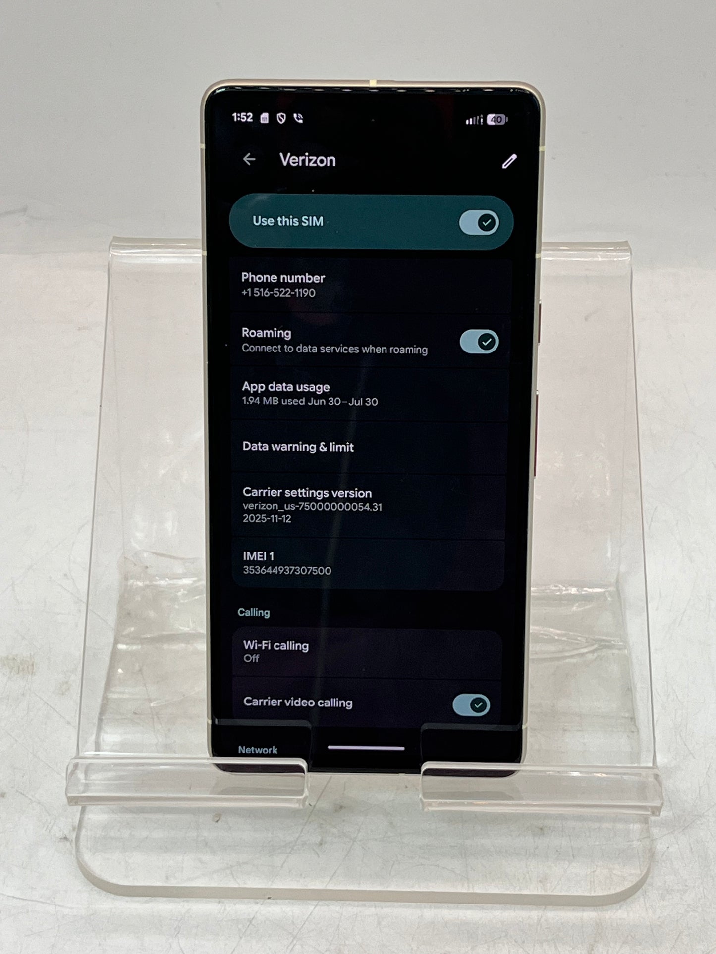 Verizon Google Pixel 7 128GB Smartphone Green READ