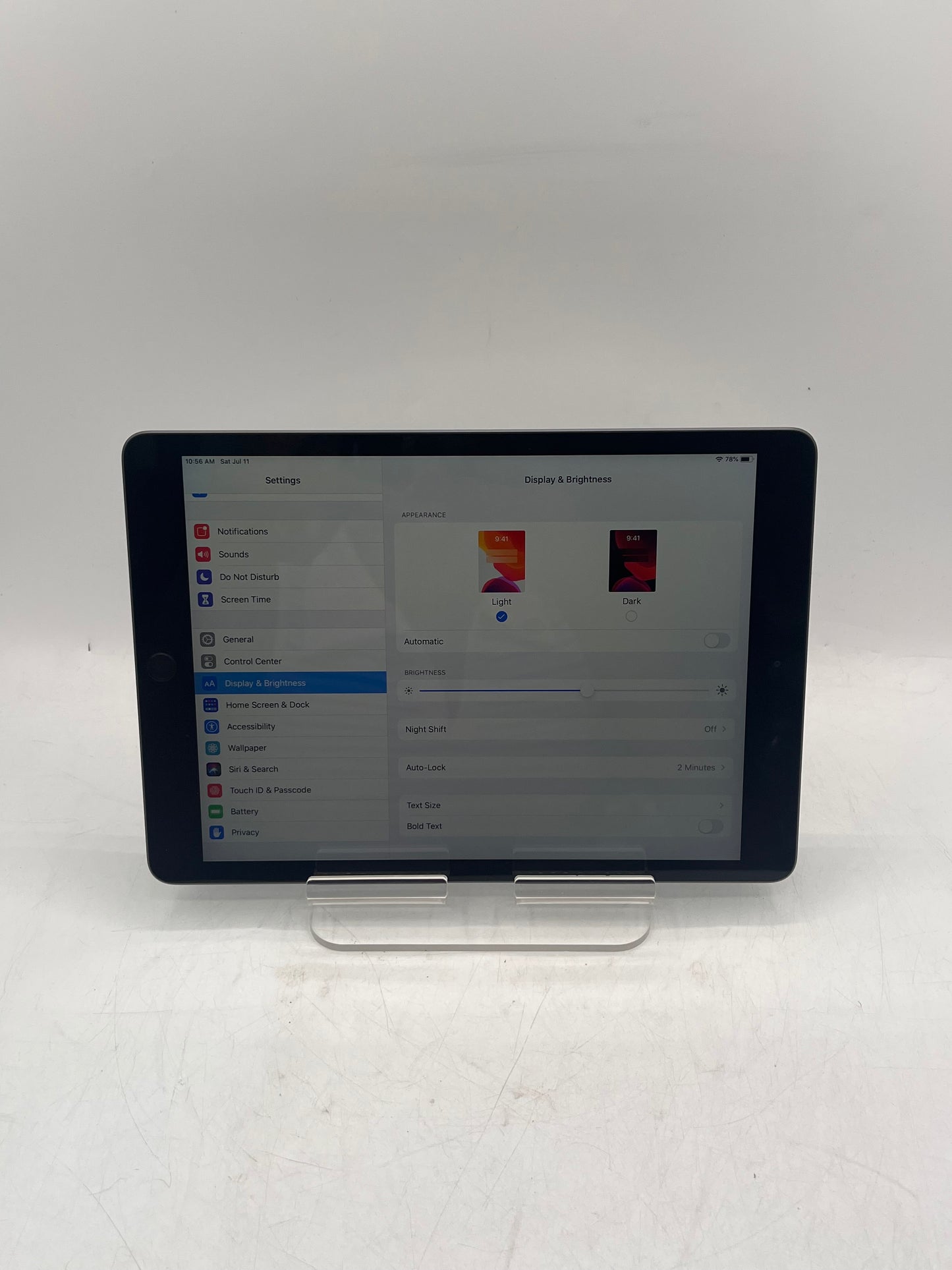 Wi‑Fi Only Apple iPad 7th Gen A2197 MW742LL/A 32GB  Space Gray Tablet
