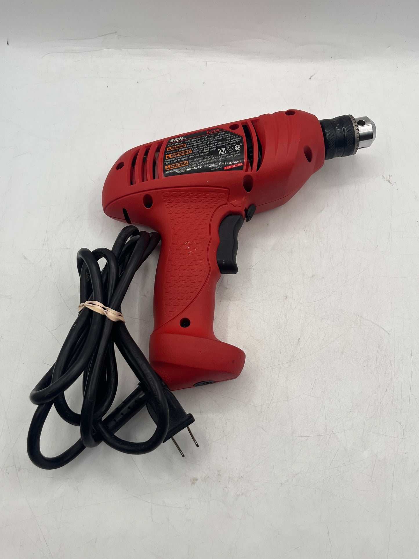 SKIL 6210 Electric Corded Drill 3/8 in 110V - Red