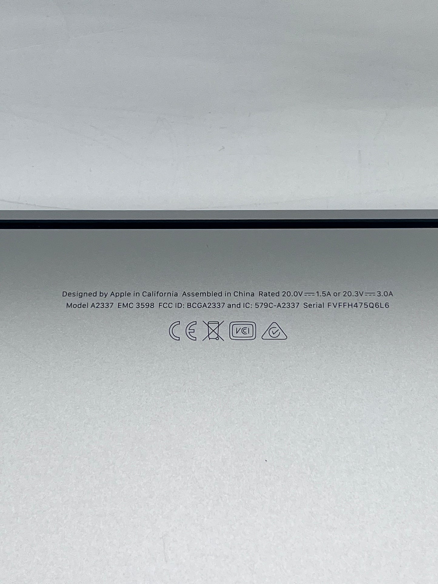 2020 Apple MacBook Air 13.3" M1 7C 8GB 128GB A2337 REMOTELY MANAGED