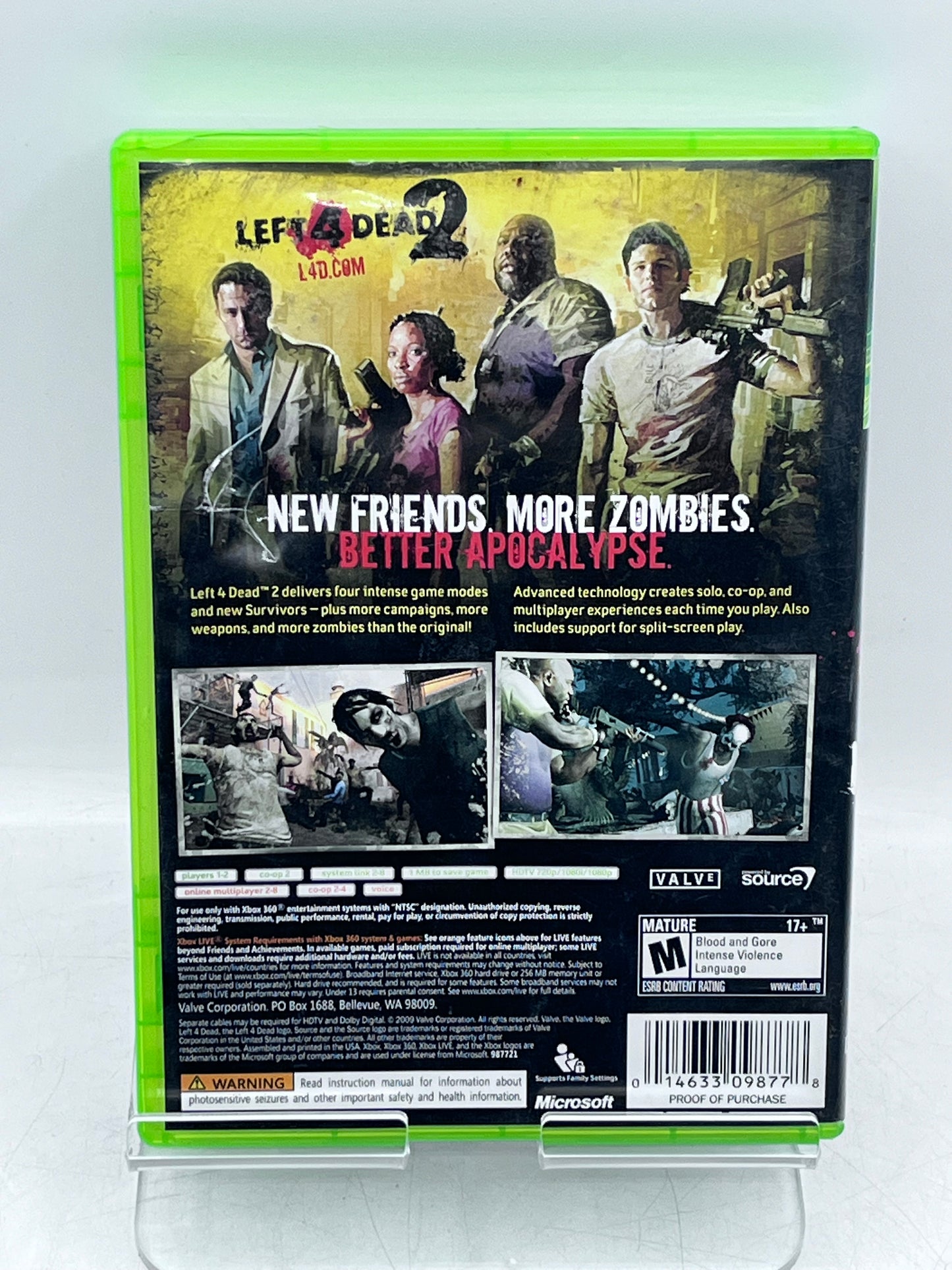 Left 4 Dead Xbox 360 Video Game - Free Shipping!
