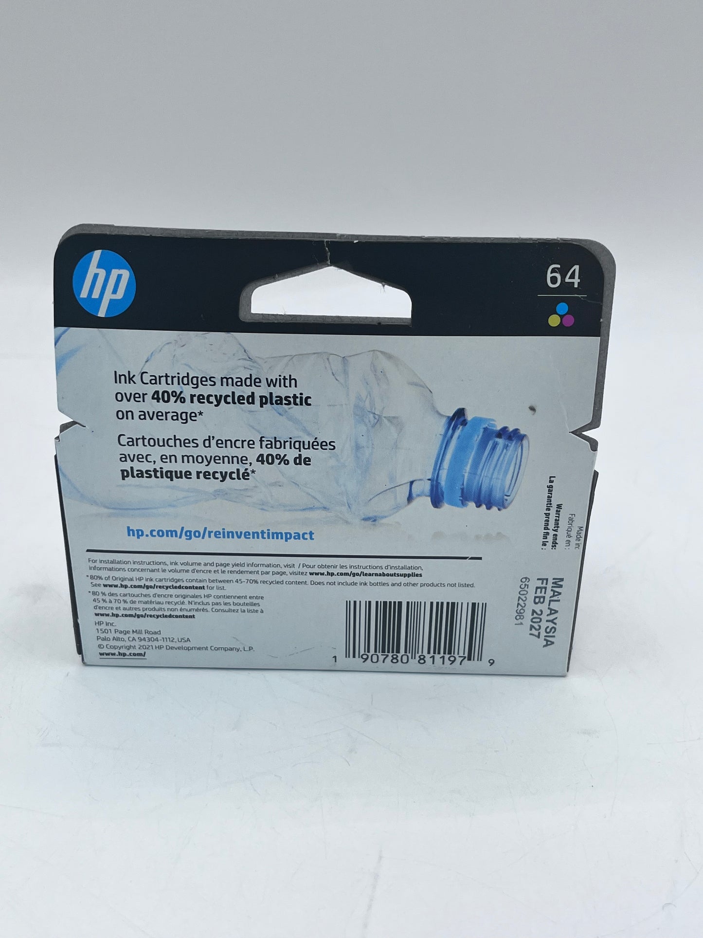 HP 64 Ink Cartridge - Tri-Color