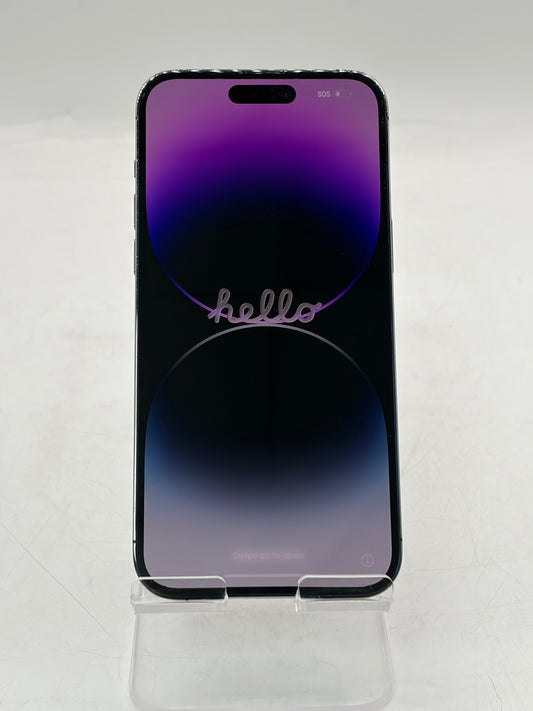Unlocked Apple iPhone 14 Pro Max 128GB A2651 MQ8R3LL/A 80% BH CRACKED BACK