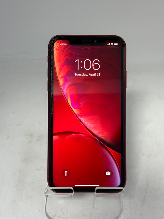 Unlocked Apple iPhone XR 64GB A1984 MT2G2LL/A Red 88% Battery Health