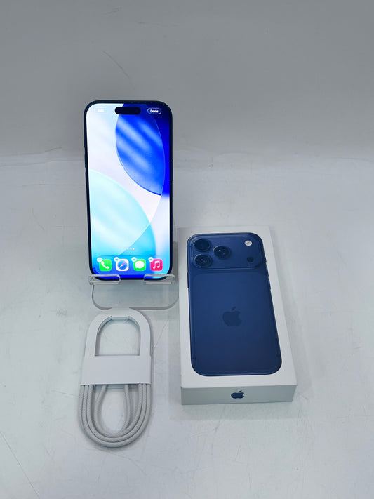 Unlocked Apple iPhone 17 Pro 256GB A3256 MG7M4LL/A Deep Blue 100% Battery Health