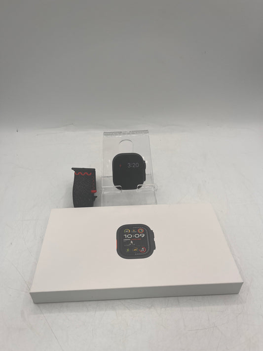 Unlocked Apple Watch Ultra 2 49mm Black Titanium A2986 99% Battery Health