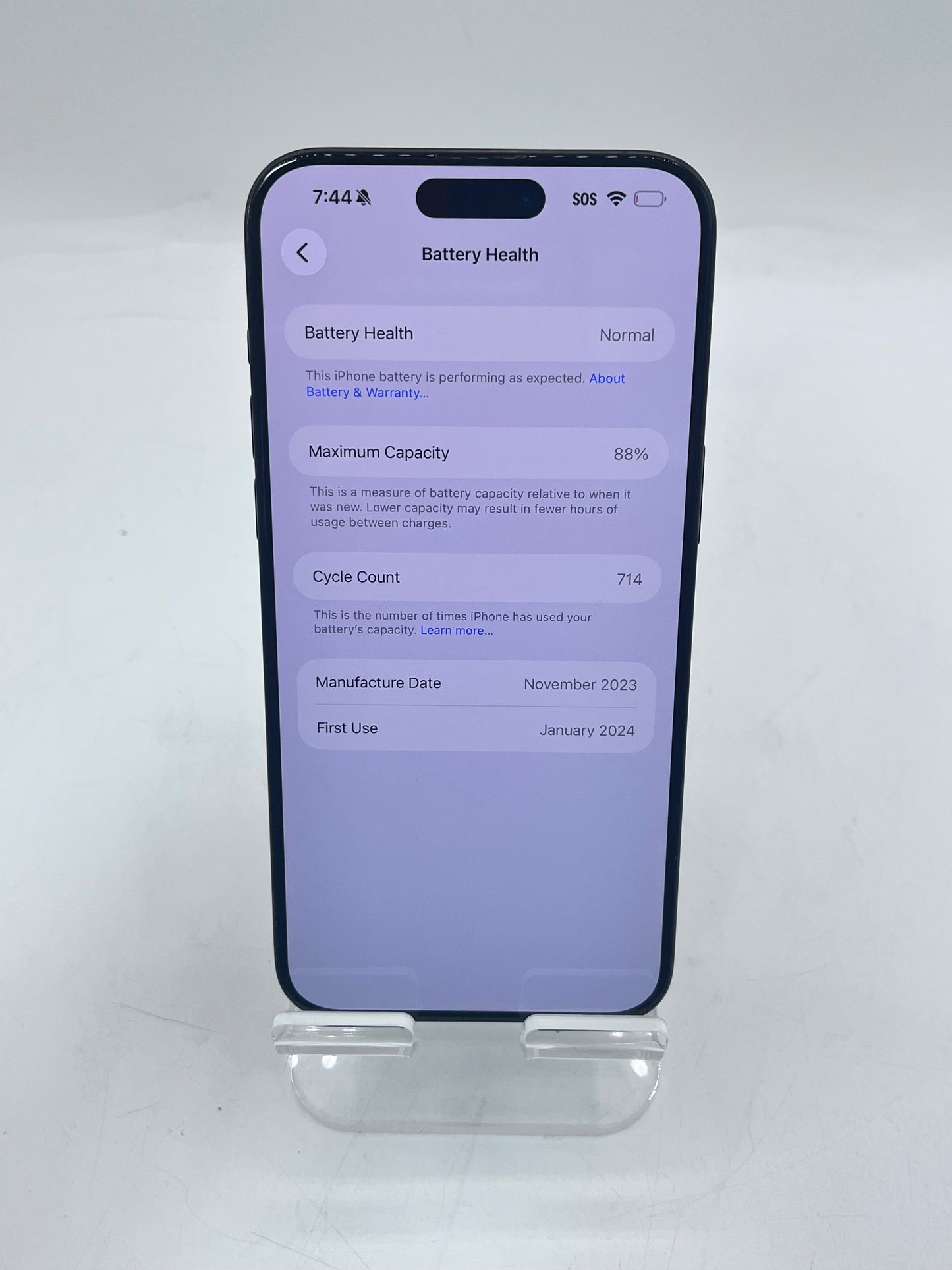 Unlocked Apple iPhone 15 Pro Max MU663LL/A A28496.7" 256GB Black