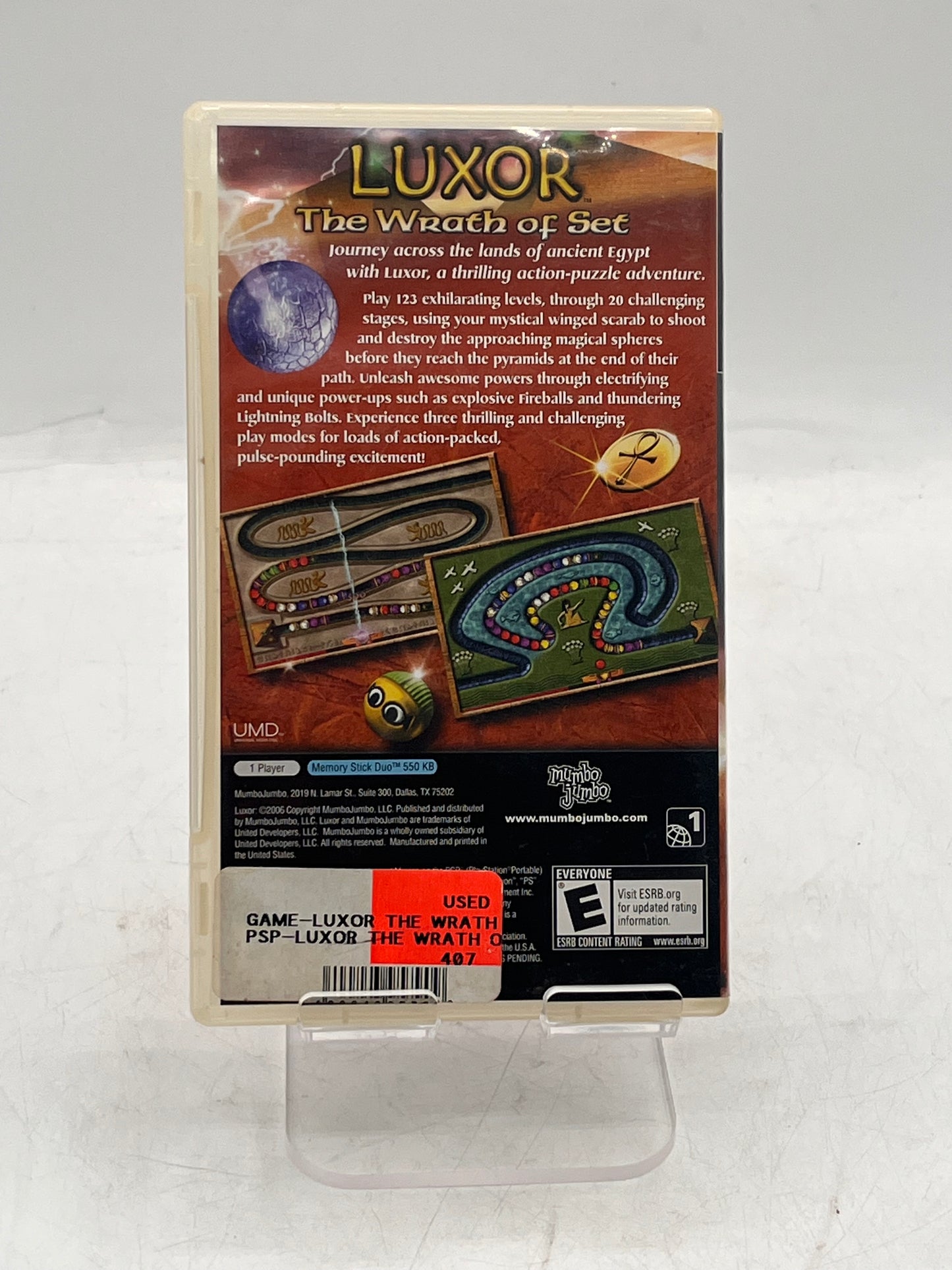 Luxor Wrath of Set PSP Video Game - Free Shipping!