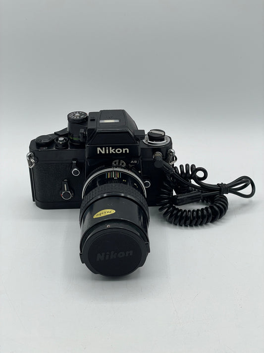 Nikon F2AS 35mm Film SLR Camera with Nikkor-Q Auto 135mm f/3.5 lens