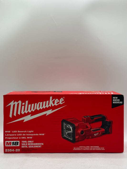 Milwaukee M18 Search Light Flashlight, 1,250 Lm Max., 4 Modes, Keyhole, 18V DC