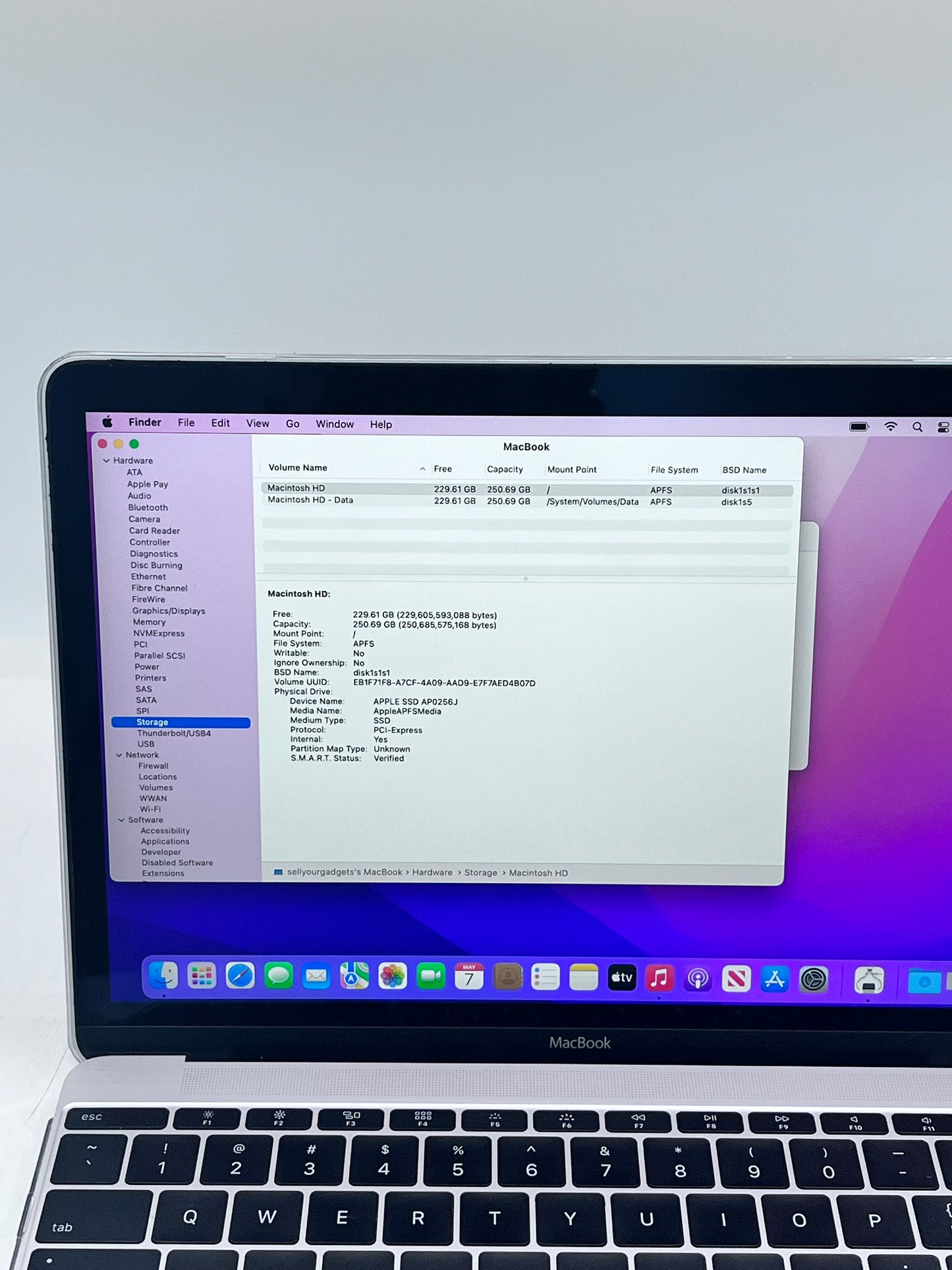 Apple MacBook 12'' Retina M3 2016  (A1534) MLHA2LL/A - 8GB RAM 256GB SSD-Silver