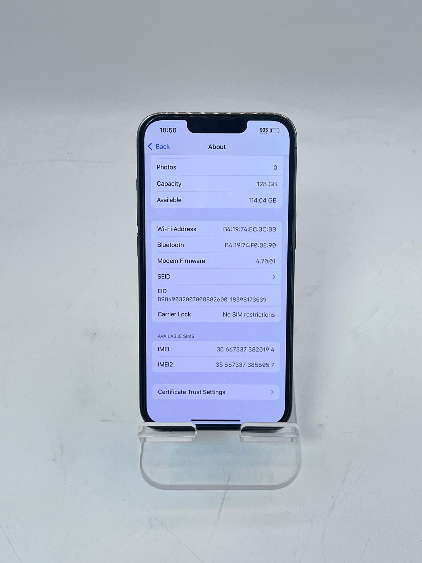 Unlocked Apple iPhone 13 Pro 6.1" MLQK3LL/A A2483 128GB - Gold
