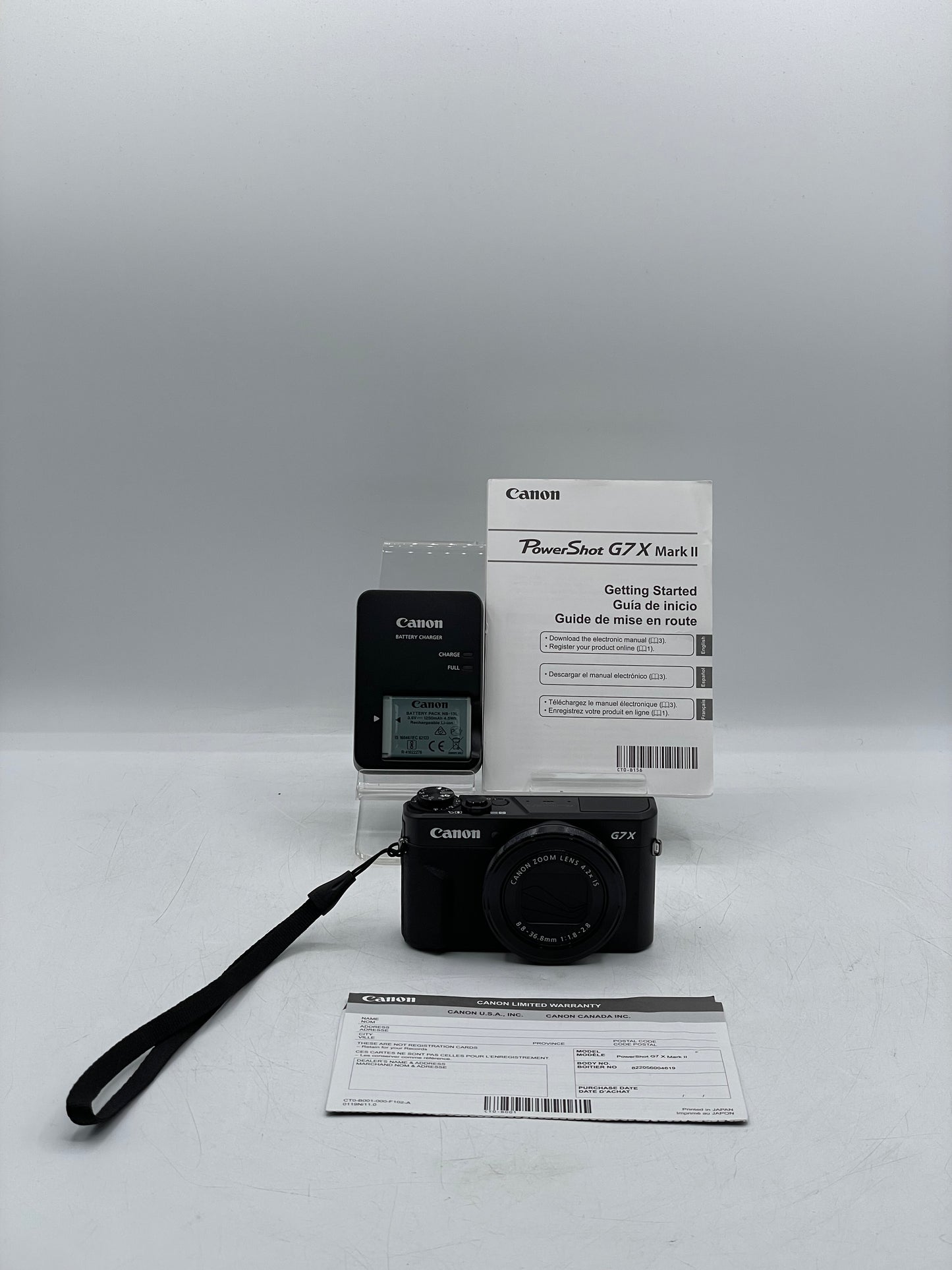 Canon PowerShot G7 X Mark II 20.1 MP Compact Digital Camera - Black - Open Box