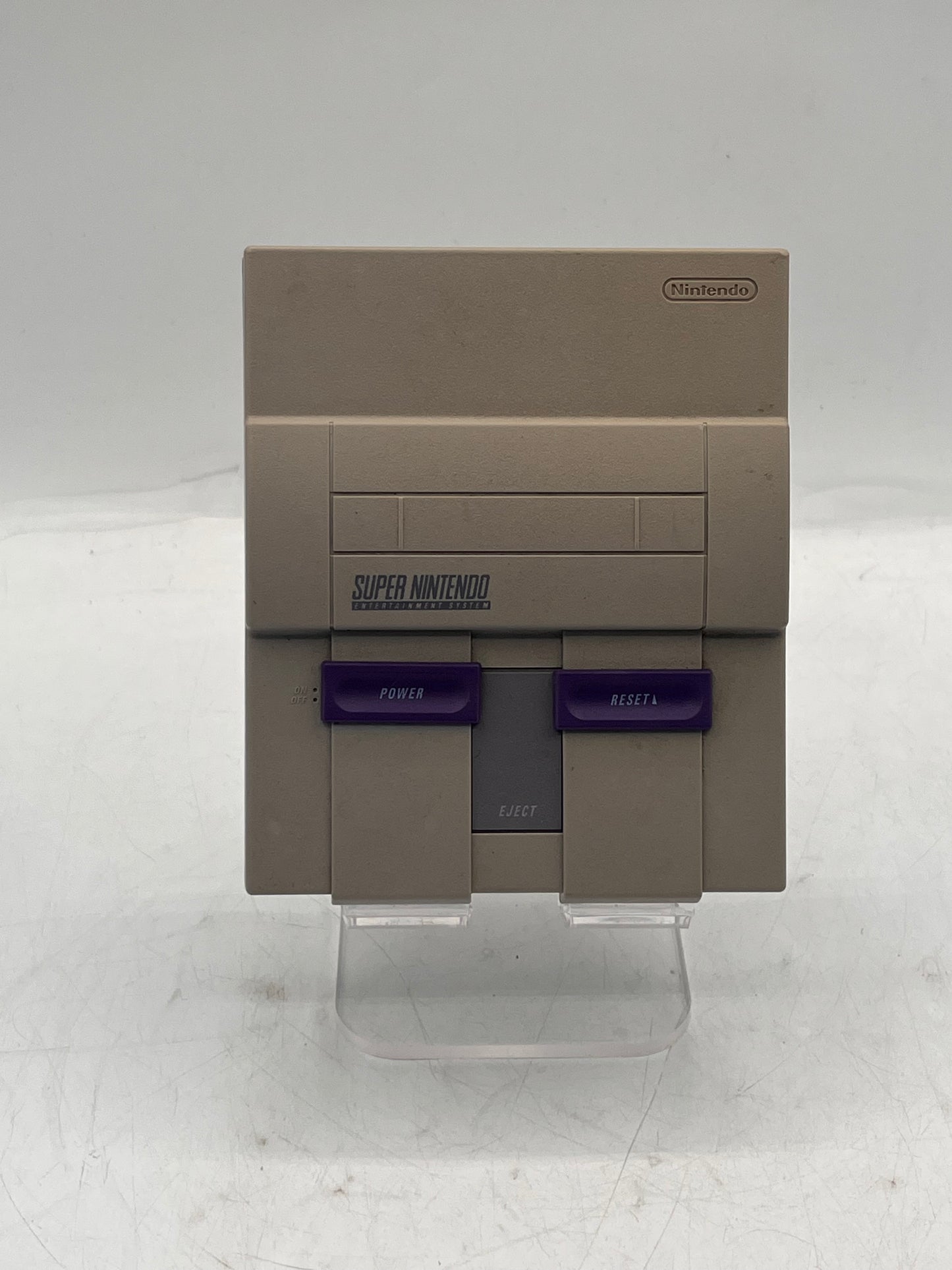 Nintendo Super NES Control Deck CLV-201 Video Game System Silver