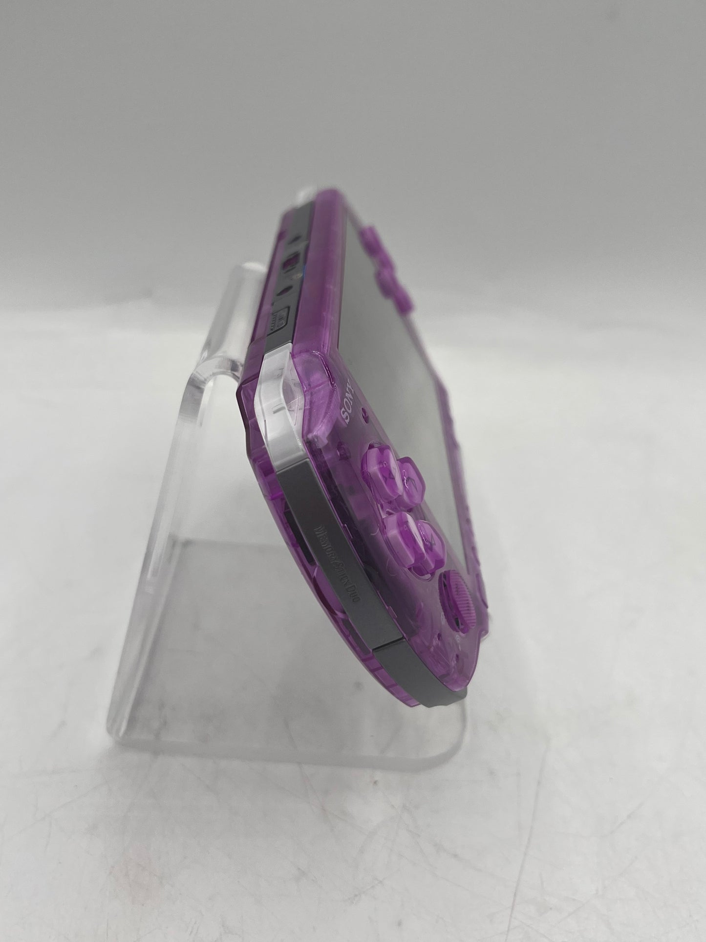 Sony PSP 3000 Handheld Console Custom Transparent Purple w/ Charger