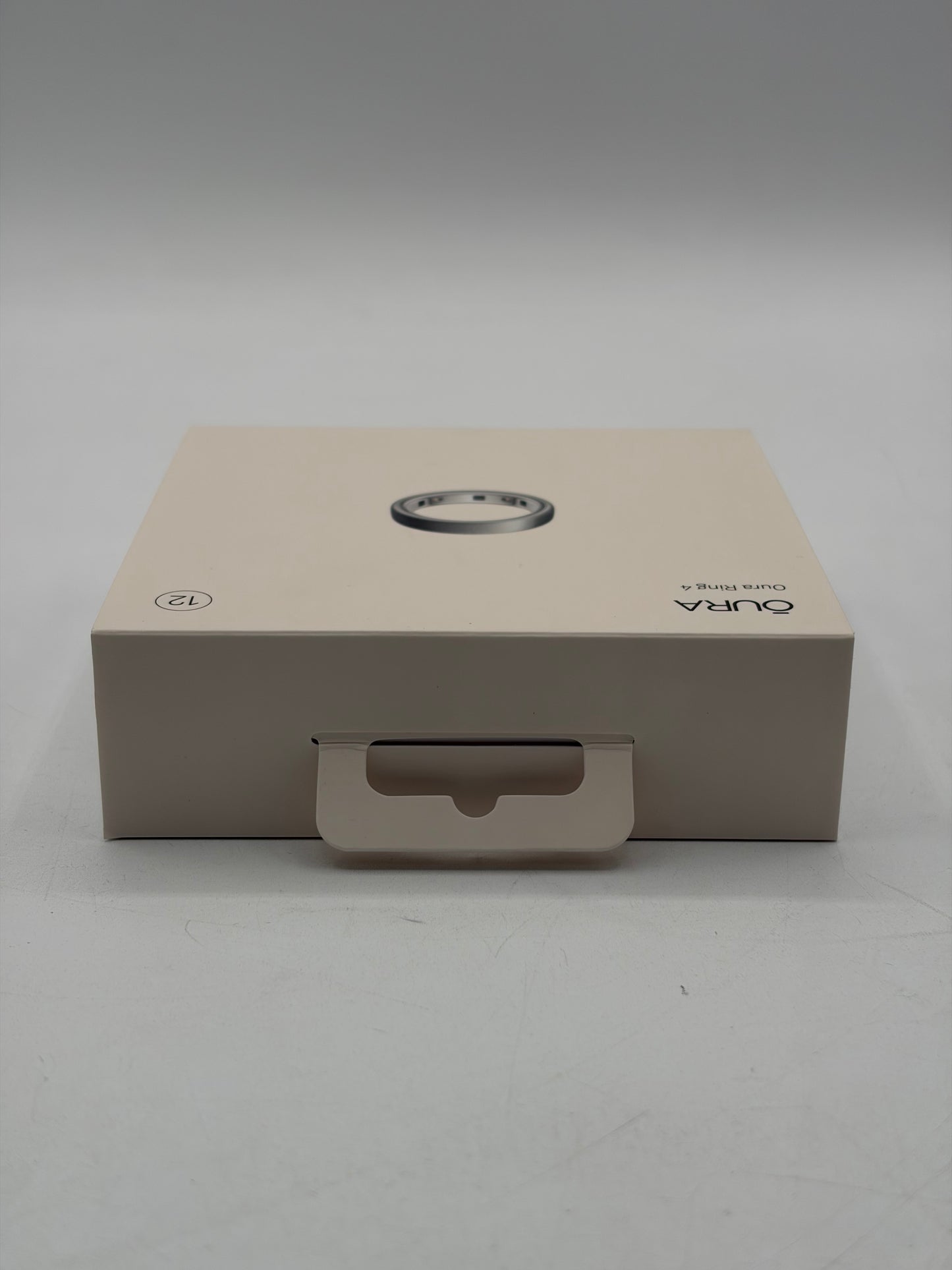 Oura Ring 4 Smart Activity Tracker - Size 12 - (JZ90-54220-12) - Brushed Silver