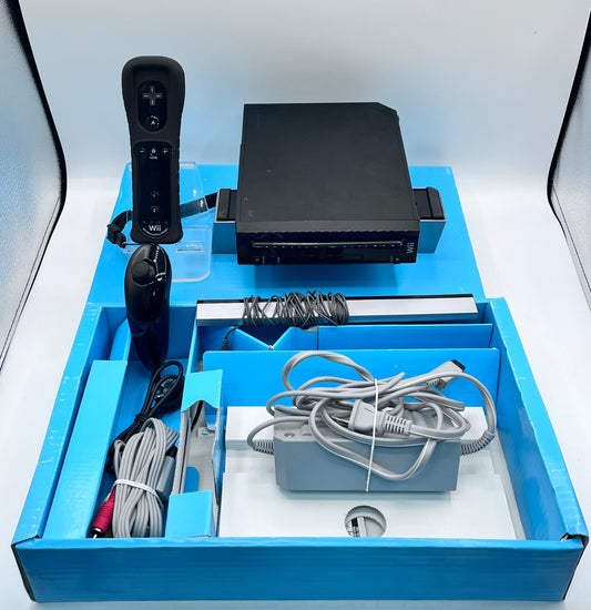 Nintendo Wii RVL-001 Video Game System - Used with Box, Black
