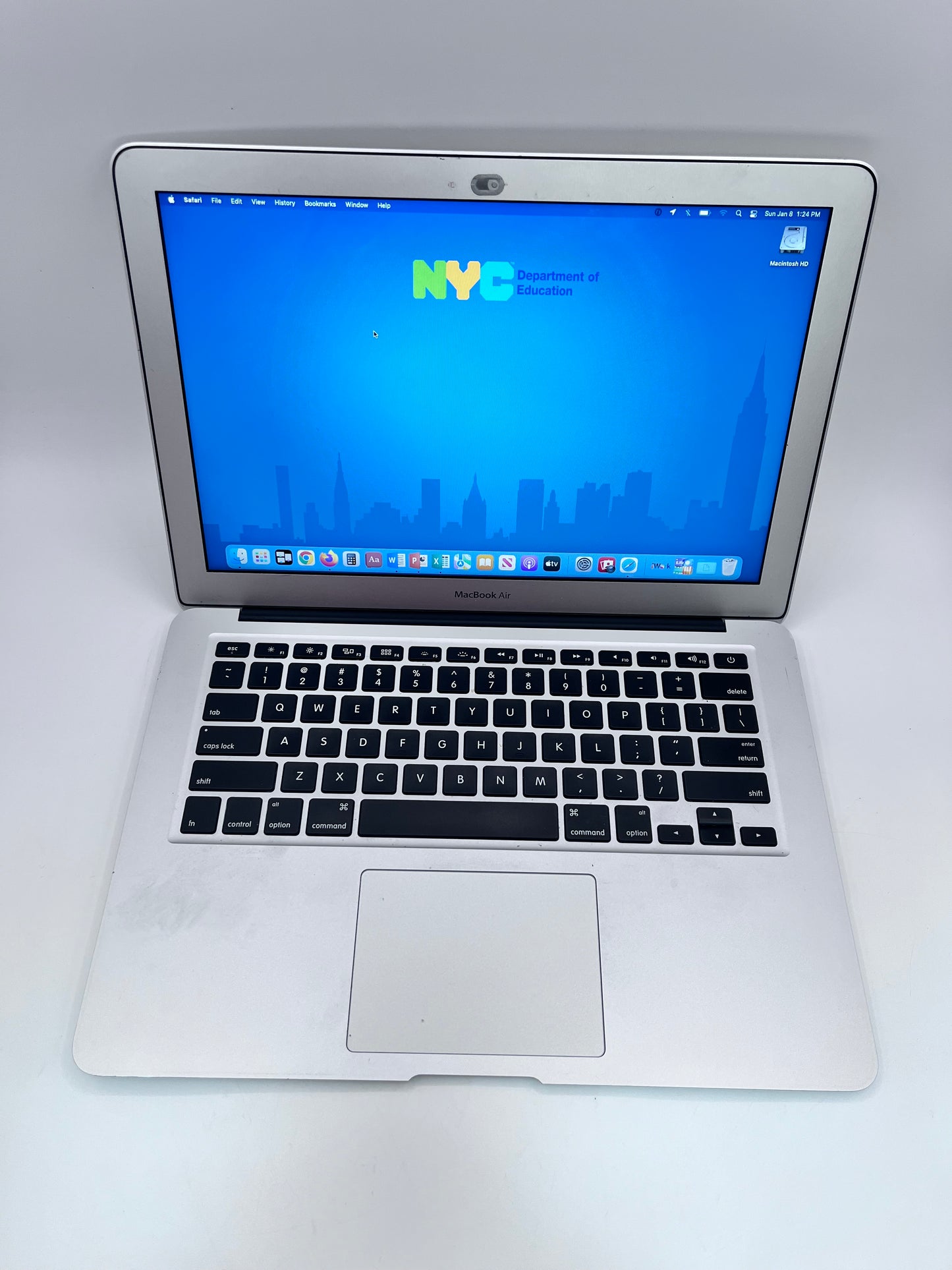 Apple Macbook Air 13" A1466 2017 Core i5 256GB Laptop Silver READ