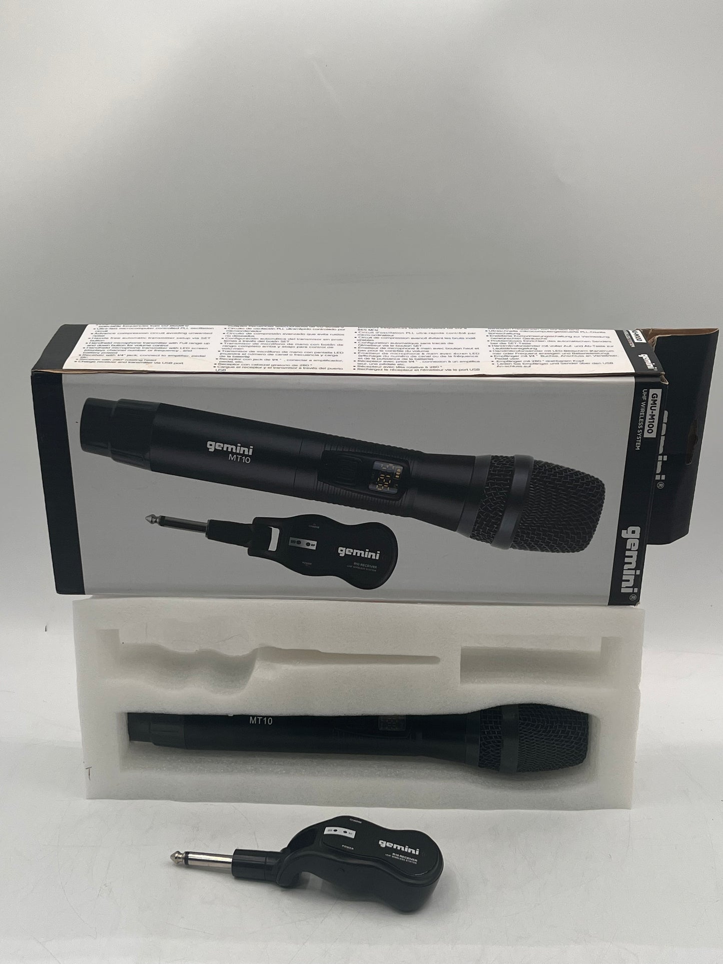 Gemini GMU-M100 Wireless Microphone System - Black