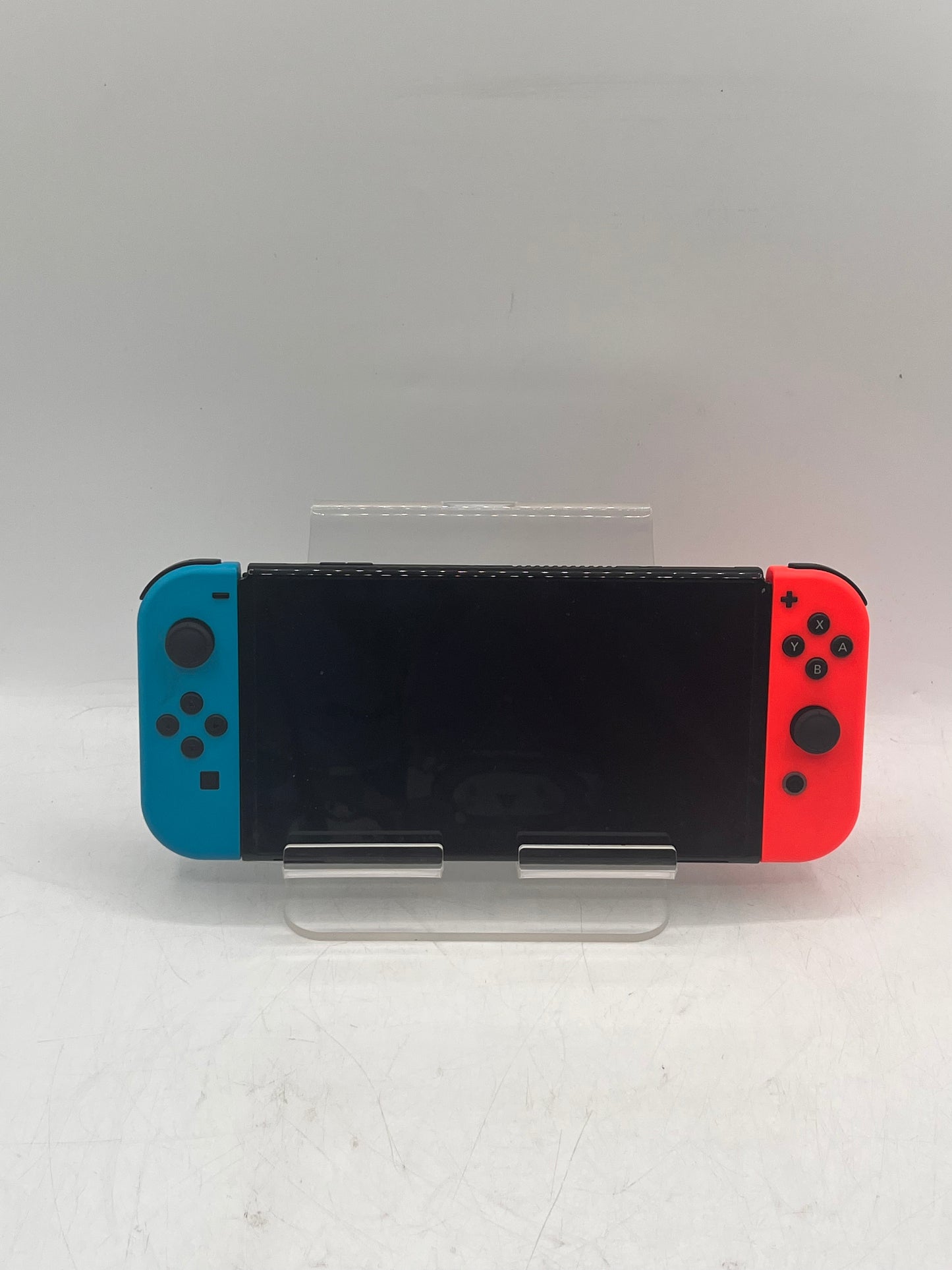 Nintendo Switch OLED (HEG-001) 2021 Video Game System 64GB w/ blue and red Joy-Con
