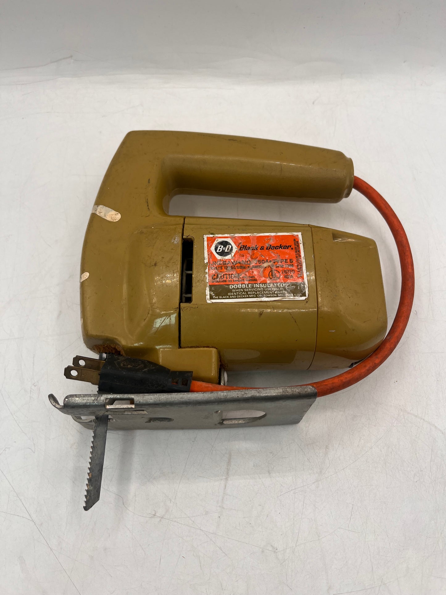 Black & Decker JigSaw Model 78504 Power Tool with Charger Yellow